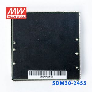 SDM30-24S5  30W  18~36V  输入  5V  稳压单路输出明纬DC-DC转换模块电源