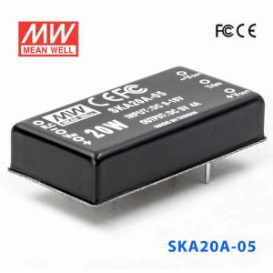 SKA20A-05  20W  9~18V  输入 5V  4A 稳压单路输出明纬DC-DC转换模块电源