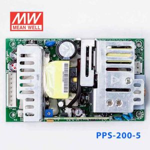 PPS-200-5  200W  5V 36A  单路输出带PFC功能无外壳PCB板明纬开关电源