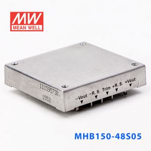 MHB150-48S05 150W 36~75V 输入 5V30A稳压单路输出明纬DC-DC转换电源 