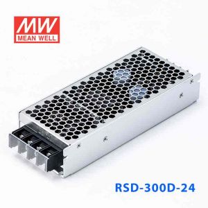 RSD-300D-24  300W  57.6-154V 输入24V 12.5A  铁路用外壳型单路输出DC-DC转换明纬开关电源