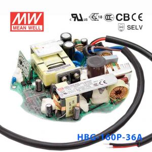 HBG-160P-36A  160W 宽范围输入 21.6~36V 4.4A输出 工矿灯用铝壳明纬LED电源(恒流值通过内部电位器调整)