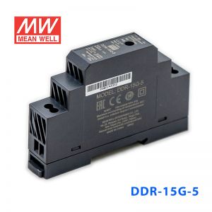 DDR-15G-5台湾明纬15W 9~36V输入 5V3A输出导轨型DC-DC电源