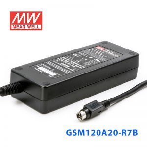 GSM120A20-R7B 120W 20V6A输出明纬高能效医疗型外置桌面型电源适配器