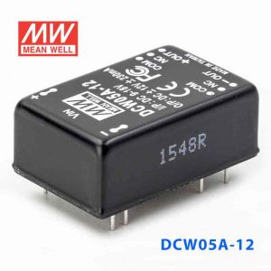 DCW05A-12  5W  9~18V  输入 ±12V  稳压双路输出明纬DC-DC转换模块电源