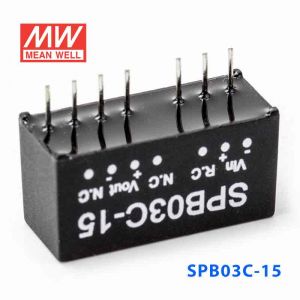 SPB03C-15  3W  36~72V  输入 15V  稳压单路输出明纬DC-DC转换模块电源