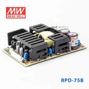 RPD-75B  75W +5V  6.8A +24V 2.7A  双路输出微漏电低空载损耗医用无外壳明纬开关电源