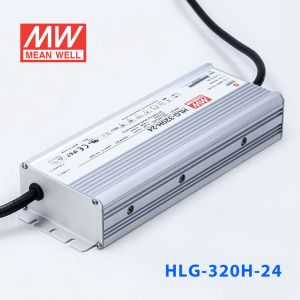 HLG-320H-24  320W  24V 13.34A 强耐环境恒压+恒流PFC高效铝壳IP67防水LED电源(引线接线) 