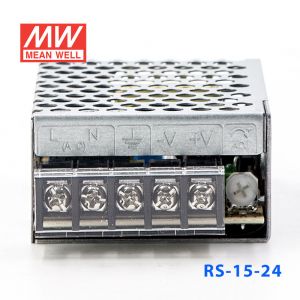 RS-15-24 15W 24V0.625A 单路输出明纬开关电源(G3系列-高性能内置有外壳) 