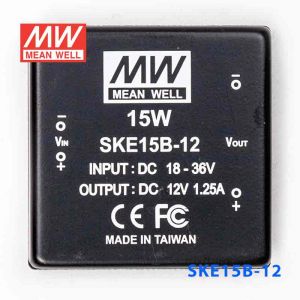 SKE15B-12  15W  18~36V  输入  12V  单路输出明纬DC-DC转换模块电源