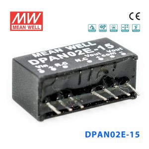 DPAN02E-15 2W 4.5~9V 转±15V 67mA非稳压双路输出DC-DC模块电源