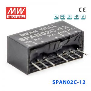 SPAN02C-12 2W 36~75V 转 12V 167mA非稳压单路输出DC-DC模块电源