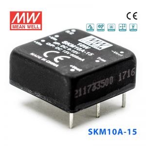 SKM10A-15 10W 9~18V 转 15V 666mA 非稳压单路输出DC-DC模块电源