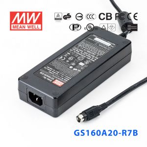 GS160A20-R7B 160W 20V8A 输出绿色能源明纬电源适配器(三线插口)