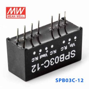 SPB03C-12  3W  36~72V  输入 12V  稳压单路输出明纬DC-DC转换模块电源