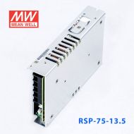 RSP-75-13.5 75W 13.5V5.6A单路输出低厚度带功率因素校正CCC认证明纬开关电源