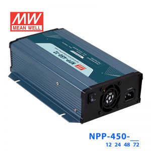 NPP-450-48明纬57.6V6.8A输出456.96W超宽输出充电器&电源供应器二合一