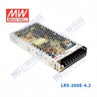 LRS-200E-4.2 134.4W 180-264VAC输入4.2V32A单路输出经济超薄型明纬开关电源