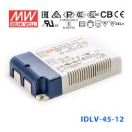 IDLV-45-12 36W 12V 3A 恒压输出无频闪二合一调光明纬LED开关电源