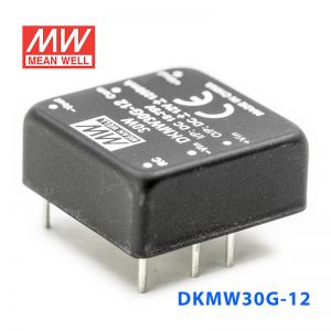 DKMW30F-15 30W 9~36V 转 ±15V 1A 非稳压双路输出明纬DC-DC模块电源