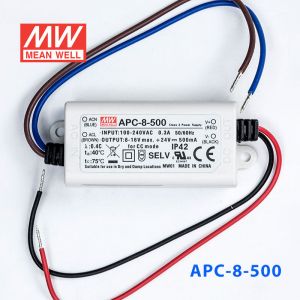 APC-8-500 8W  8-16V   500mA 明纬牌恒流输出防水塑壳LED照明电源