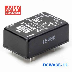 DCW03B-15  3W  18~36V  输入  ±15V  稳压双路输出明纬DC-DC转换模块电源