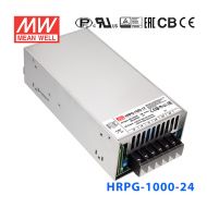 HRPG-1000-12台湾明纬12V80A1000W左右单组输出有PFC功能开关电源
