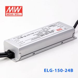 ELG-150-24B  150W  24V 6.25A  B型(0～10V/PWM/电阻调光)/铝壳IP67/100～305Vac输入)明纬PFC防水LED电源