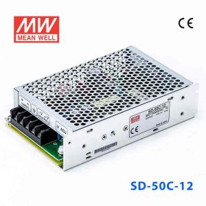 SD-50C-12 50W  36~72V 输入 12V 4.2A  输出有外壳明纬DC-DC转换电源