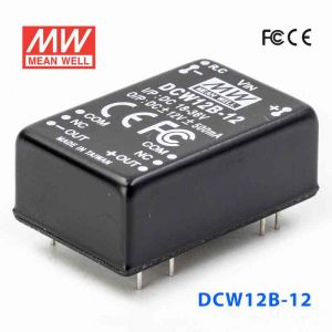 DCW12B-12  12W  18~36V  输入  ±12V  稳压双路输出明纬DC-DC转换模块电源