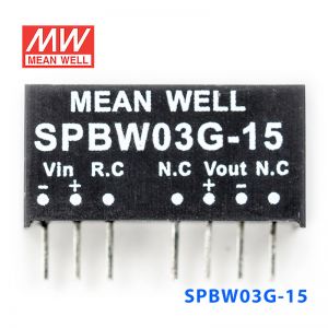 SPBW03G-15 3W 18~75V 转 15V 0.2A 稳压单路输出DC-DC模块电源