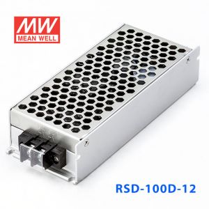 RSD-100D-12 100W  57.6~154V 输入 12V 8.5A  输出铁道专用明纬DC-DC转换电源 