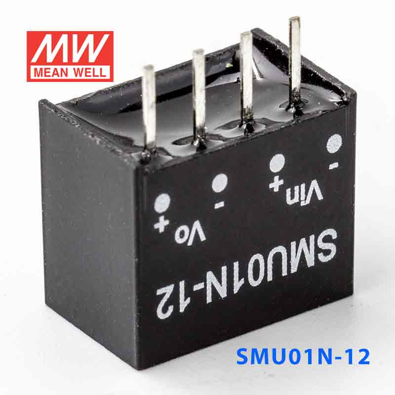 SMU01N-12  1W  24V-12V  非稳压单路输出明纬DC-DC转换模块电源