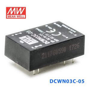 DCWN03C-05 3W 36~72V 转 ±5V 0.3A 非稳压双路输出DC-DC模块电源