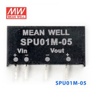 SPU01M-05 1W 12V 转 5V 非稳压单路输出明纬DC-DC转换模块电源