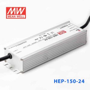 HEP-150-24 150W 24V 6.3A无风扇全密封IP68防护高效率明纬电源