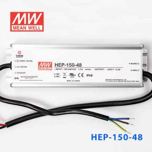 HEP-150-48 150W 48V 3.2A无风扇全密封IP68防护高效率明纬电源