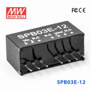 SPB03E-12  3W  4.5~9V  输入 12V  稳压单路输出明纬DC-DC转换模块电源