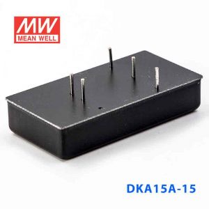 DKA15A-15  15W  9~18V 输入  ±15V  稳压双路输出明纬DC-DC转换模块电源