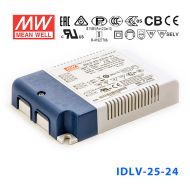 IDLV-25A-60 25W 60V 0.42A恒压输出无频闪二合一调光明纬LED开关电源
