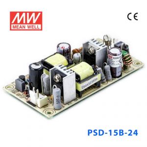 PSD-15B-24  15W 18~36V 输入 24V 0.6A  单路输出PCB板明纬DC-DC变换电源