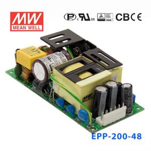 EPP-200-48  200W  48V  4.2A   低空载损耗高效PFC裸板明纬电源