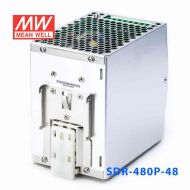 SDR-480P-48 480W 48V10A 高效率PFC可并联单路输出DIN导轨安装明纬开关电源