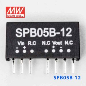 SPB05B-12  5W  18~36V 输入 12V 稳压单路输出明纬DC-DC转换模块电源