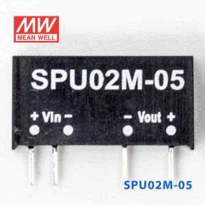 SPU02M-05  2W  12V-5V  非稳压单路输出明纬DC-DC转换模块电源