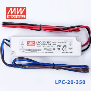 LPC-20-350 20W 350mA恒流输出明纬牌IP67防水塑壳LED电源