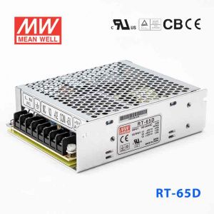 RT-65D台湾明纬5V12V24V三路开关电源65W 5V4A+24V1.5A+12V1A