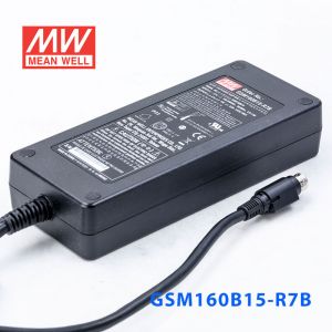 GSM160B15-R7B 144W 15V9.6A输出明纬高能效医疗型外置桌面型电源适配器