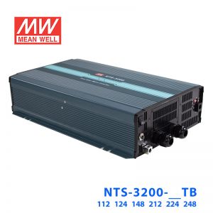 NTS-3200-124TB明纬24V150A输出纯正弦波DC-AC逆变器