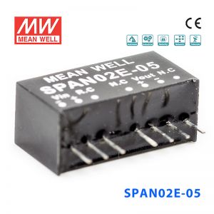 SPAN02E-03 2W 4.5~9V 转 15V 500mA非稳压单路输出DC-DC模块电源